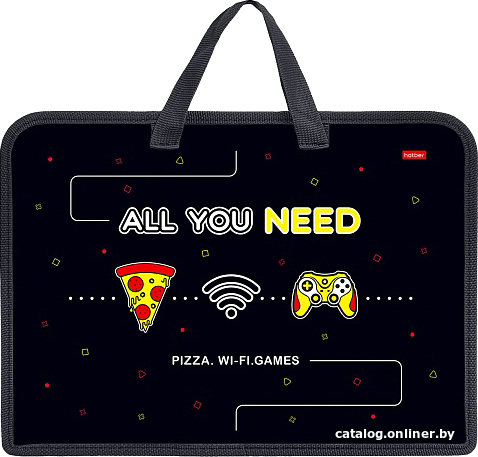 

Папка-портфель Hatber Pizza AMn_25069