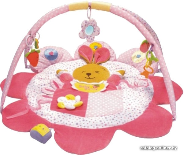 

Развивающий коврик Baby Mix ТК/3133C Зайка розовый