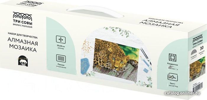 

Алмазная мозаика Три совы Леопард АМ3040_47534