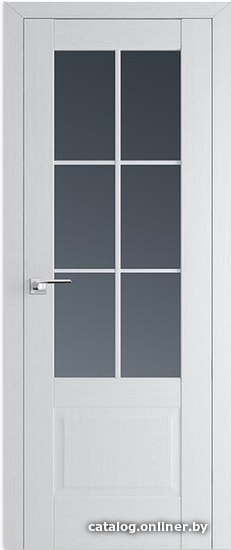 

Межкомнатная дверь ProfilDoors 103X 90x200 (пекан белый/стекло графит)