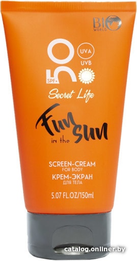 

Крем солнцезащитный Bio World Крем-экран для тела SPF 50 150 мл
