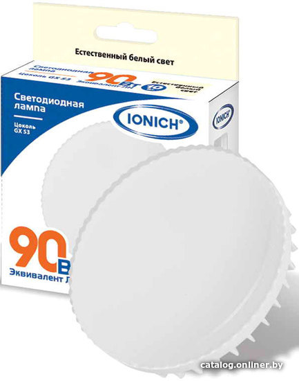 

Светодиодная лампочка Ionich ILED-SMD2835-10Вт-900Лм-230В-4000К-GX53 1136