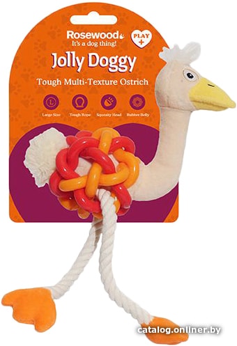 

Игрушка для собак Rosewood Jolly Doggy Tough Multi Texture Ostrich Mini 39027