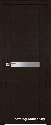 

Межкомнатная дверь ProfilDoors 2.01XN 50x190 (дарк браун, стекло Lacobel Серебряный лак)