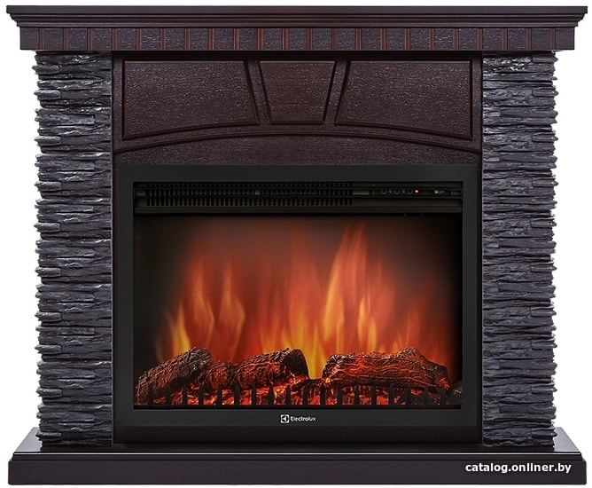 

Портал Firelight Porto 30U (угловой, камень черный/шпон венге)