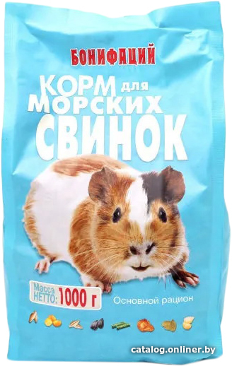 

Корм для грызунов Бонифаций Основной рацион для морских свинок 1 кг
