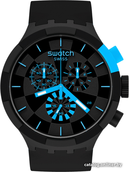 

Наручные часы Swatch Big Bold Chrono SB02B401 Checkpoint Blue