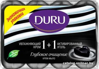 

Duru Крем-мыло 1+1 Увлажняющий крем & Активированный уголь 4х90 г