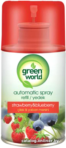 

Сменный блок для освежителя воздуха Green World Клубника & Черника (250 мл)