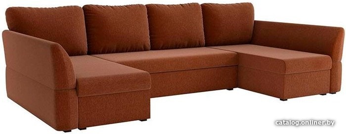 

П-образный диван Mebelico Гесен П 60075 (коричневый)