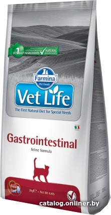 

Сухой корм для кошек Farmina Vet Life Gastrointestinal (при проблемах с ЖКТ) 0.4 кг