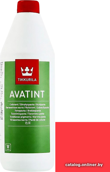 

Колеровочная краска Tikkurila Avatint 1 л (RH, red high)