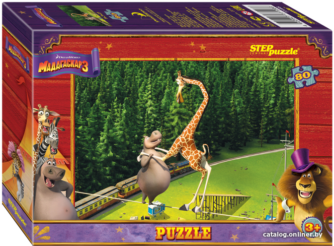 

Пазл Step Puzzle Мадагаскар 3 77108 (80 эл)