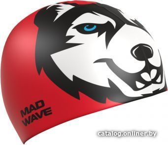 

Шапочка для плавания Mad Wave Husky (красный)