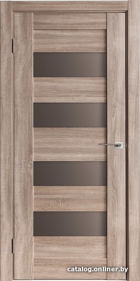 

Межкомнатная дверь IstokDoors Горизонталь-2 ДЧ 60x200 (спил седой/стекло бронза)