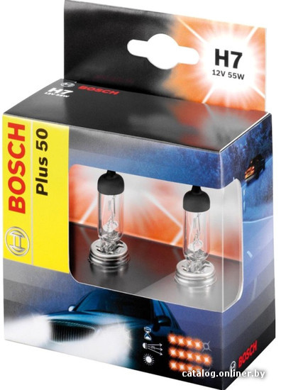 

Галогенная лампа Bosch H7 Plus 50 2шт [1987301086]