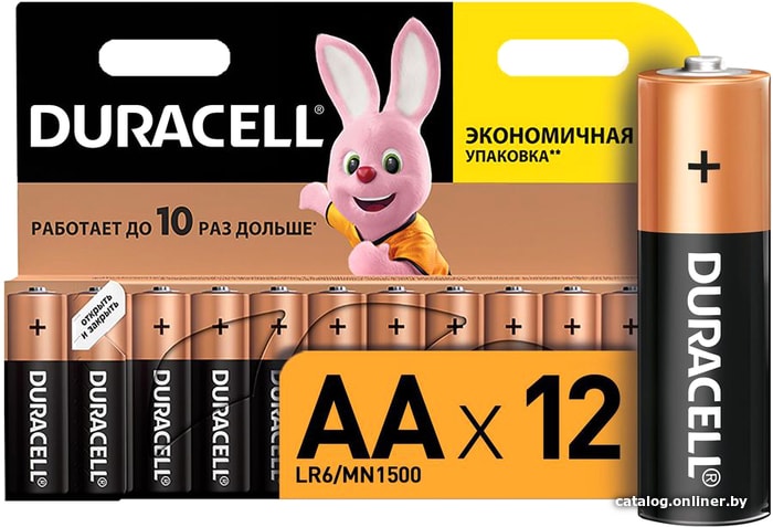 

Батарейка DURACELL AA 12 шт. LR6/MN1500