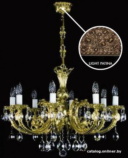 

Подвесная люстра ArtGlass Anastasia Viii. Light Patina Ce