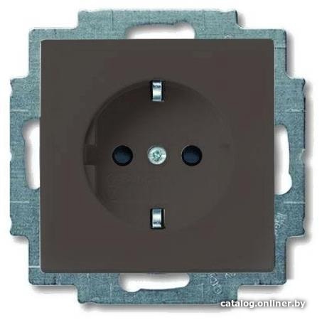 

Розетка ABB Basic 55 2011-0-6142 (шато-черный)
