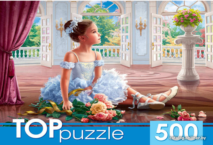 

Пазл Top Puzzle Маленькая балерина с букетом