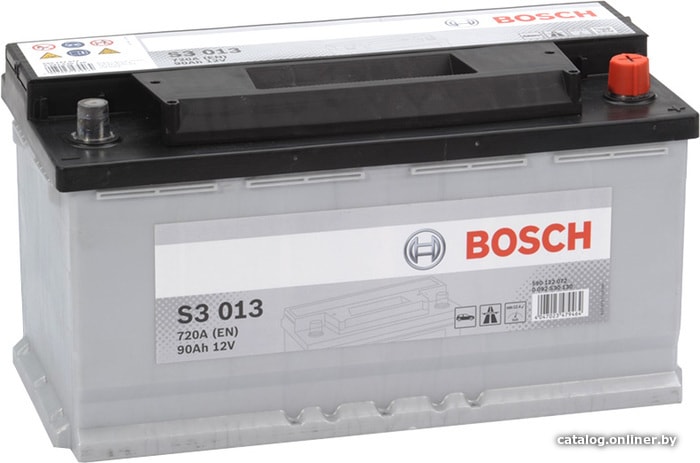 

Автомобильный аккумулятор Bosch S3 013 (590122072) 90 А/ч