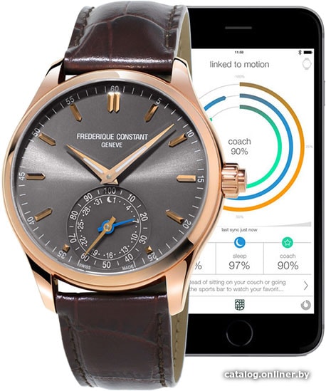 

Гибридные умные часы Frederique Constant FC-285LGS5B4