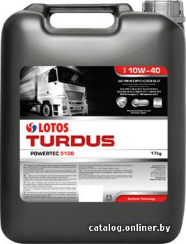 

Моторное масло Lotos Turdus Powertec 5100 10W-40 17кг