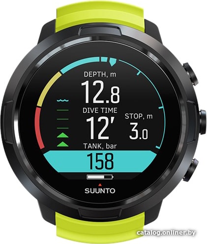 

Профессиональные умные часы Suunto D5 (черный/лайм)