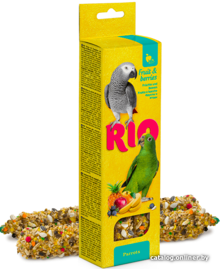 

Лакомство для птиц Rio Палочки с фруктами и ягодами 2х75 г