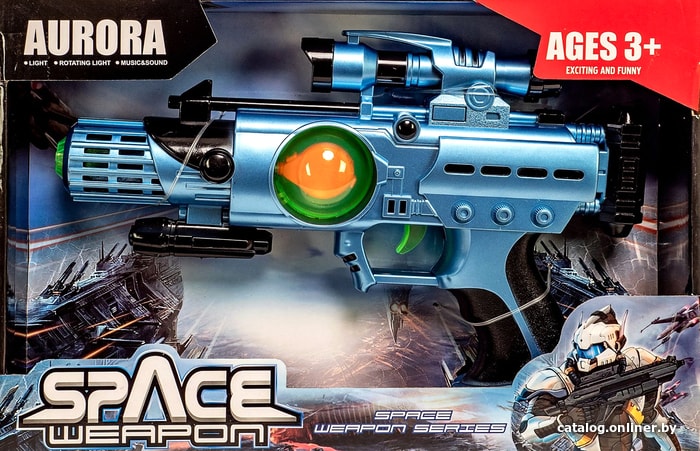 

Бластер игрушечный Aurora Toys Космическое оружие 836-3