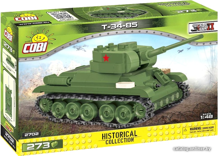 

Конструктор Cobi World War II 2702 T-34-85