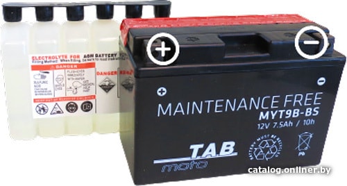 

Мотоциклетный аккумулятор TAB YT9B-BS (7.5 А·ч)