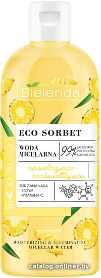 

Bielenda Мицеллярная вода Eco Sorbet Pineapple 500 мл