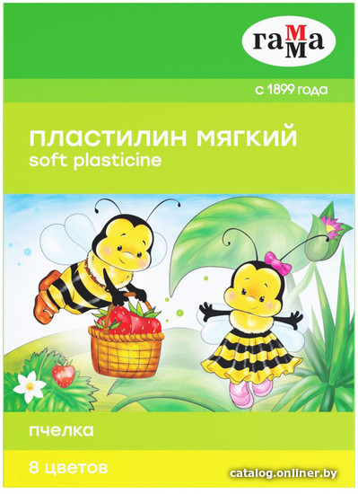 

Пластилин восковой Гамма Пчелка 280038Н (8 цв)