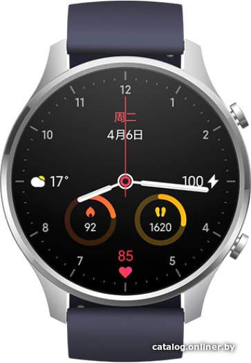 

Умные часы Xiaomi Mi Watch Color (серебристый/темно-синий, китайская версия)