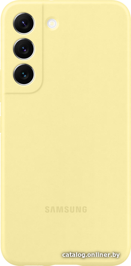 

Чехол для телефона Samsung Silicone Cover для S22 (сливочный желтый)