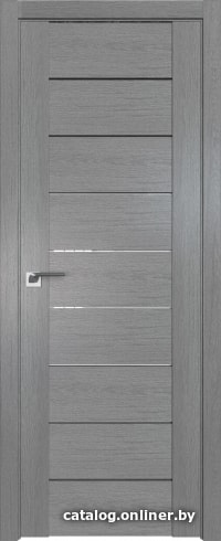 

Межкомнатная дверь ProfilDoors 98XN 60x200 (грувд серый/стекло белый триплекс)
