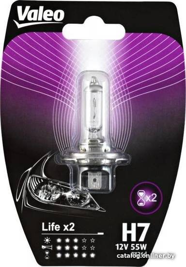 

Галогенная лампа Valeo H7 Life x2 1шт (блистер)