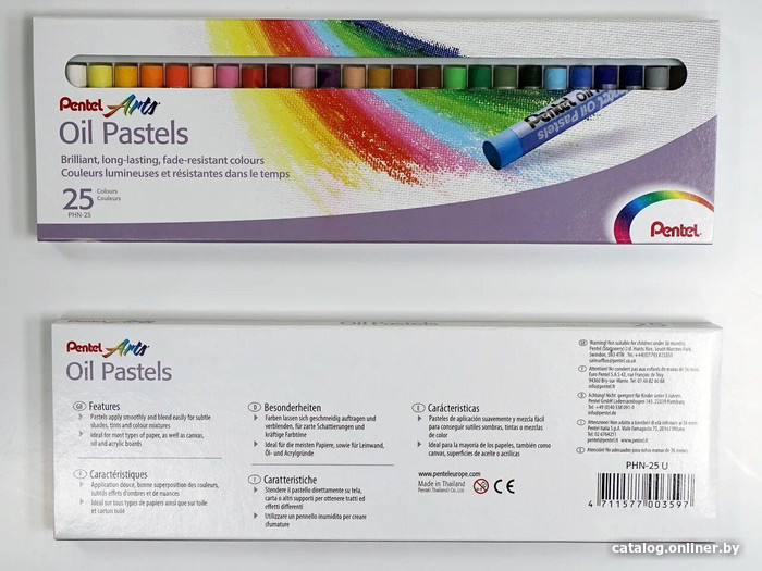 

Пастель масляная Pentel PHN-25U (25 цв)