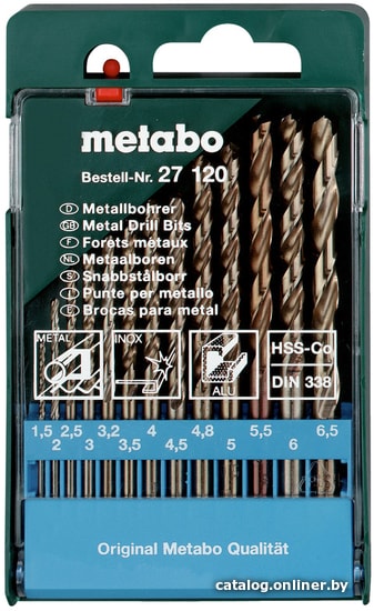 

Набор сверл Metabo 627120000 (13 предметов)
