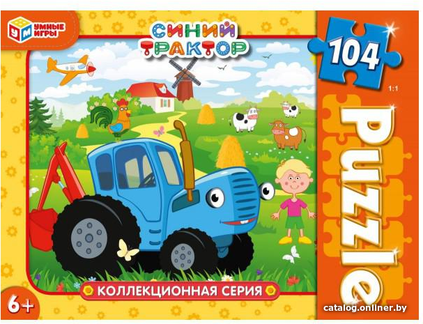 

Пазл Умные игры Коллекционная серия. Синий трактор 4680107974761 (104 эл)