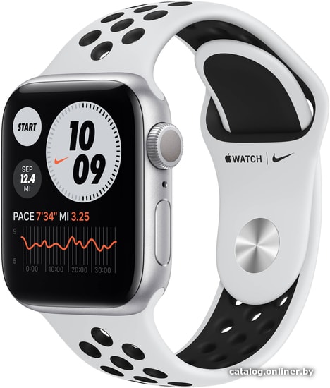 

Умные часы Apple Watch Series 6 Nike 40 мм (алюминий серебристый/чистая платина)