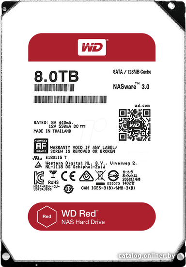 

Жесткий диск WD Red 8TB [WD80EFZX]