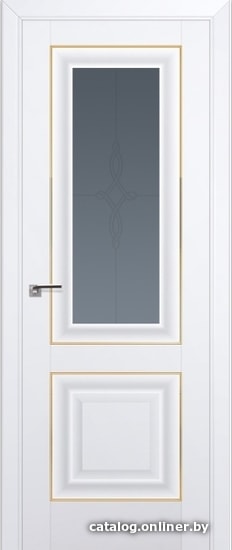 

Межкомнатная дверь ProfilDoors 28U 60x200 (аляска/мателюкс графит узор золото)