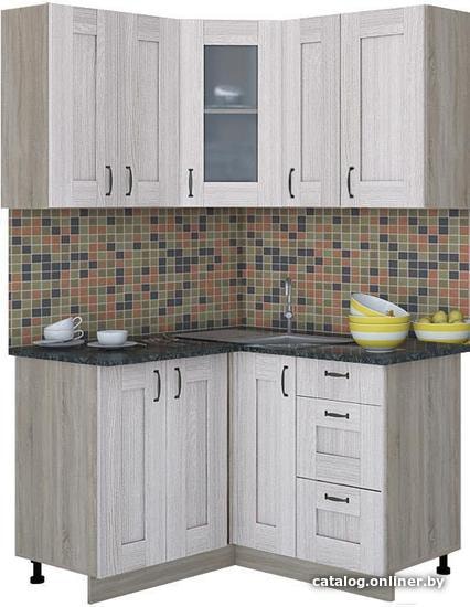

Готовая кухня Интерлиния Мила Хольц 12x13 (шимо светлый)