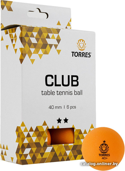 

Мяч для настольного тенниса Torres Club TT21013 (2 звезды, 6 шт)