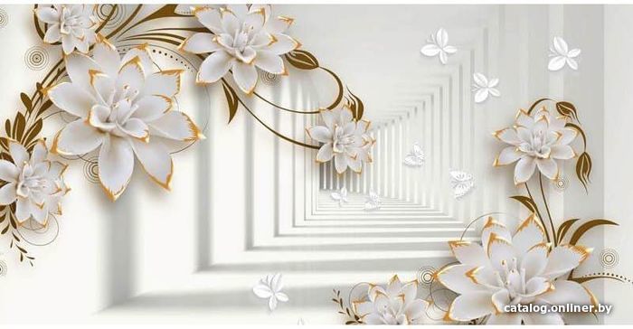 

Виниловые обои Citydecor Цветочная абстракция 8 3D 500x270