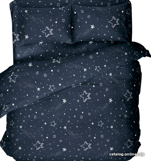 

Постельное белье Samsara Night Blue 220-14 215x220 (евро)