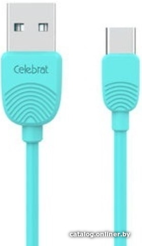 

Кабель Celebrat SKY-2 Type-C (1 м, голубой)
