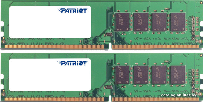 

Оперативная память Patriot Signature Line 2x4GB DDR4 PC4-17000 [PSD48G2133K]